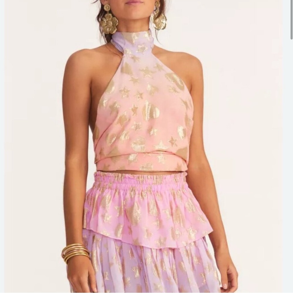 Loveshackfancy Boca ombré skirt set